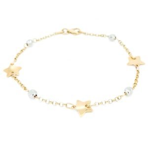 Bracciale Stelle Oro Bicolore 18kt