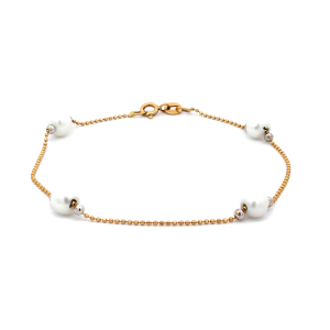 Bracciale Donna Perle Oro Giallo 18kt