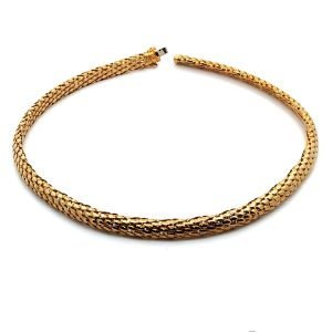 Collier Donna Intrecciato Oro 18kt
