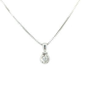 Collana Punto Luce Diamante Oro 18kt