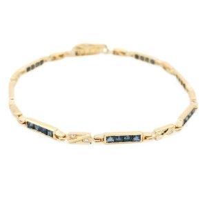 Bracciale Zaffiri E Diamanti 18kt